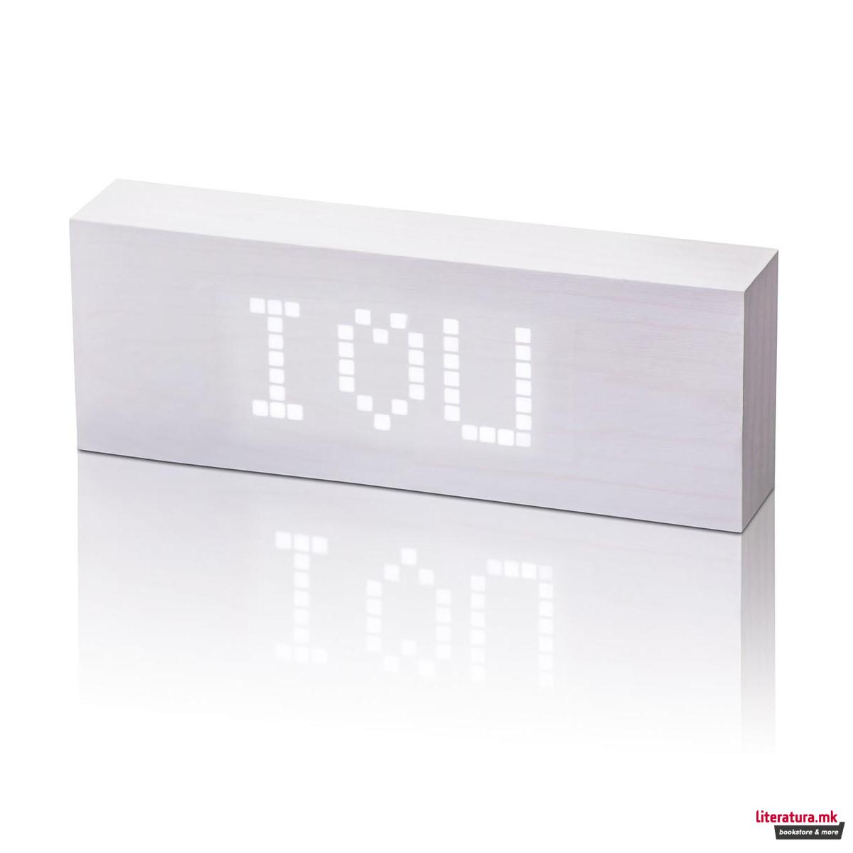 Часовник со порака, Message Click Clock, бел 