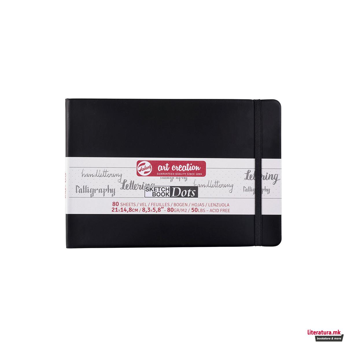 Скицник со точки, Talens Art Creation, 80 g, 21 x 14.8 цм 