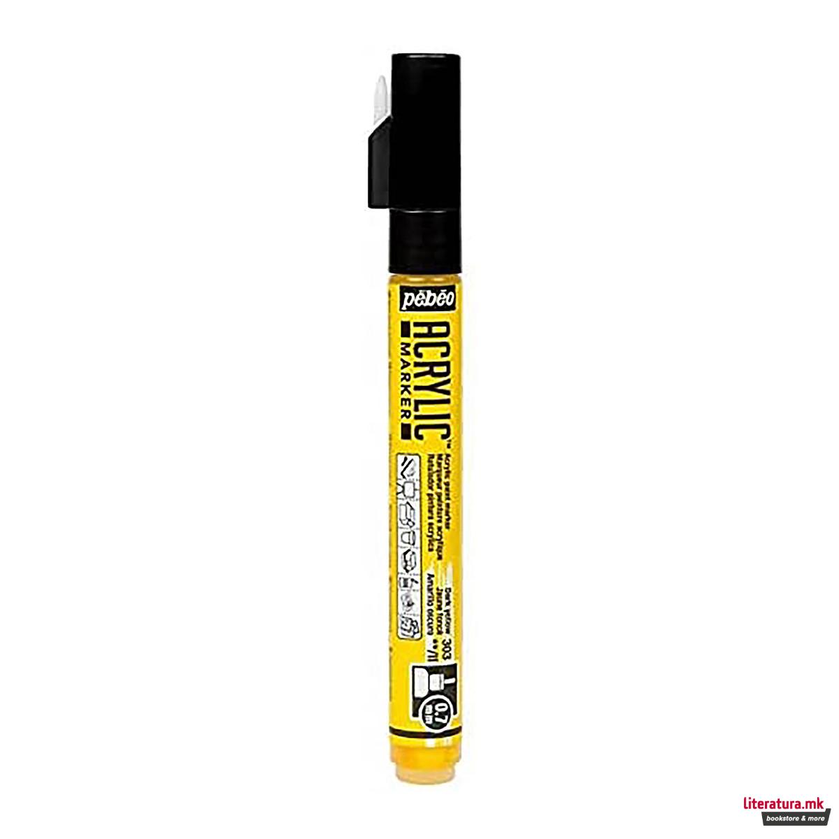 Акрилен маркер, Pebeo, decoMarker, 0.7 мм, 11 бои