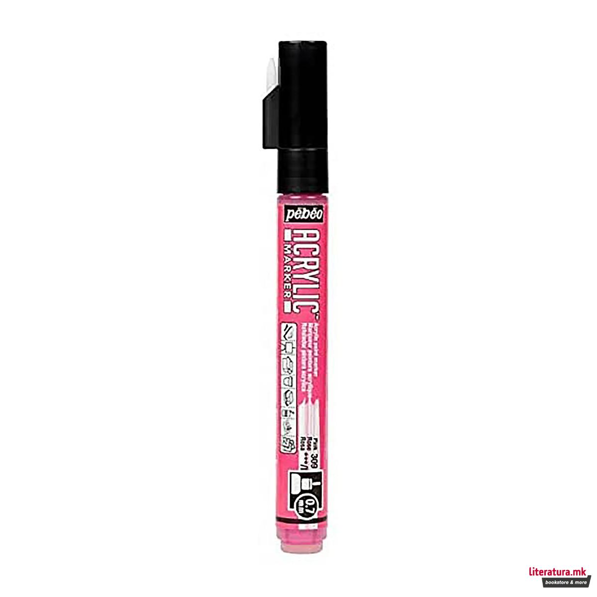 Акрилен маркер, Pebeo, decoMarker, 0.7 мм, 11 бои