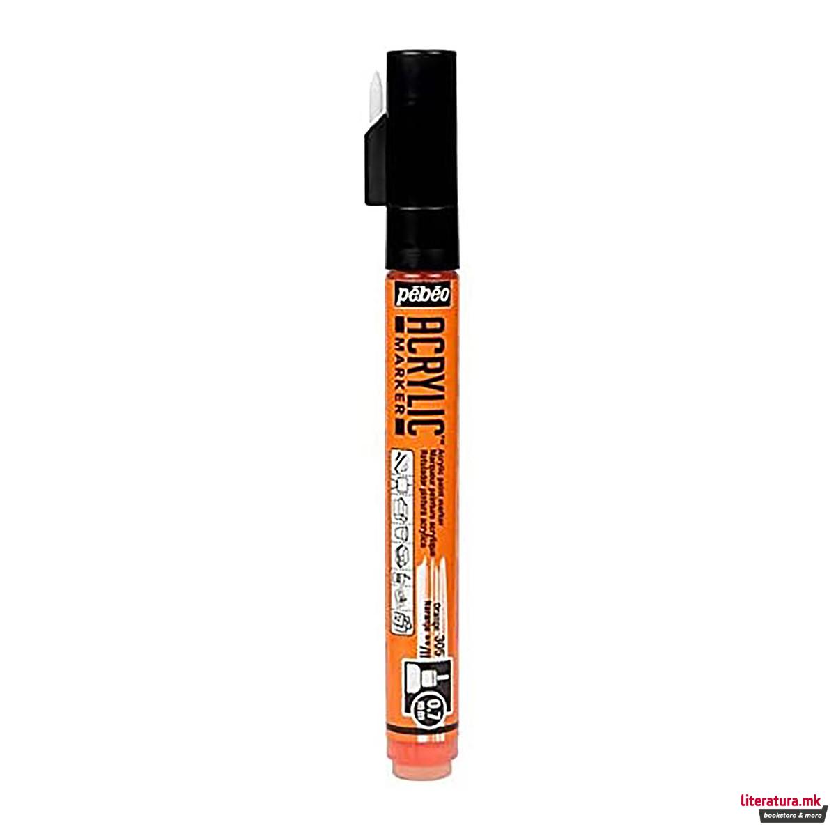 Акрилен маркер, Pebeo, decoMarker, 0.7 мм, 11 бои