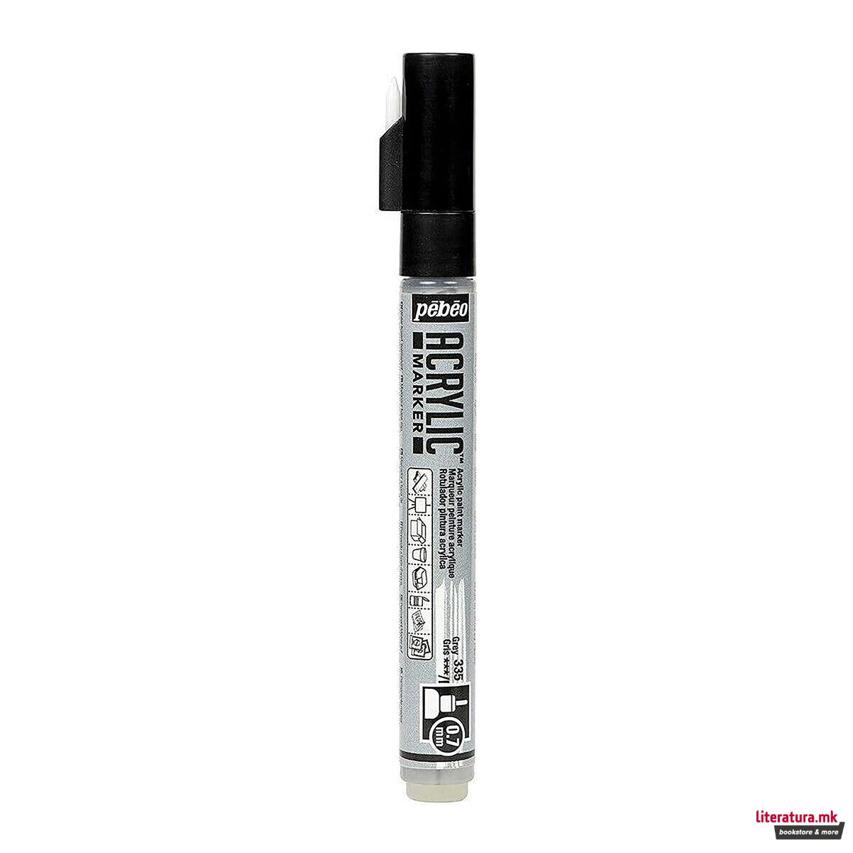 Акрилен маркер, Pebeo, decoMarker, 0.7 мм, 11 бои