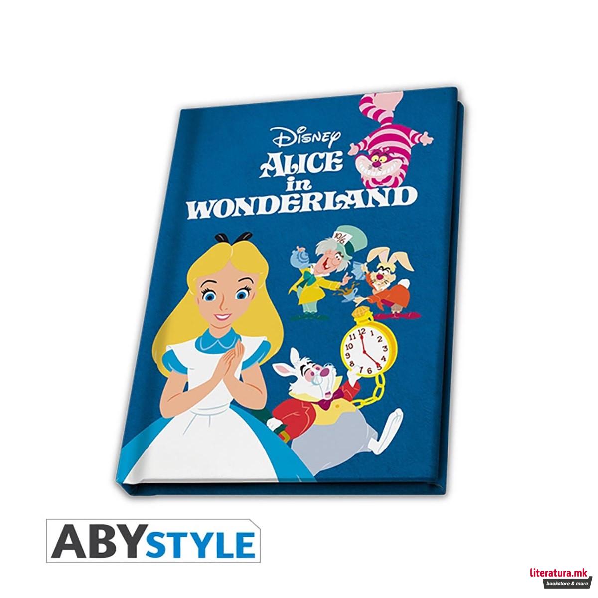 Тетратка, Disney Notebook, Alice In Wonderland, A6