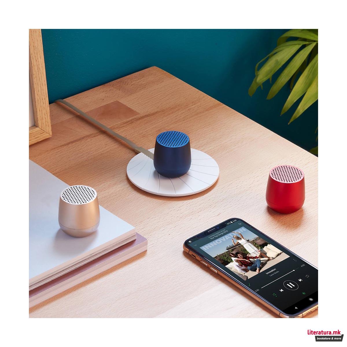 Звучник со безжично полнење, MINO+, златен 