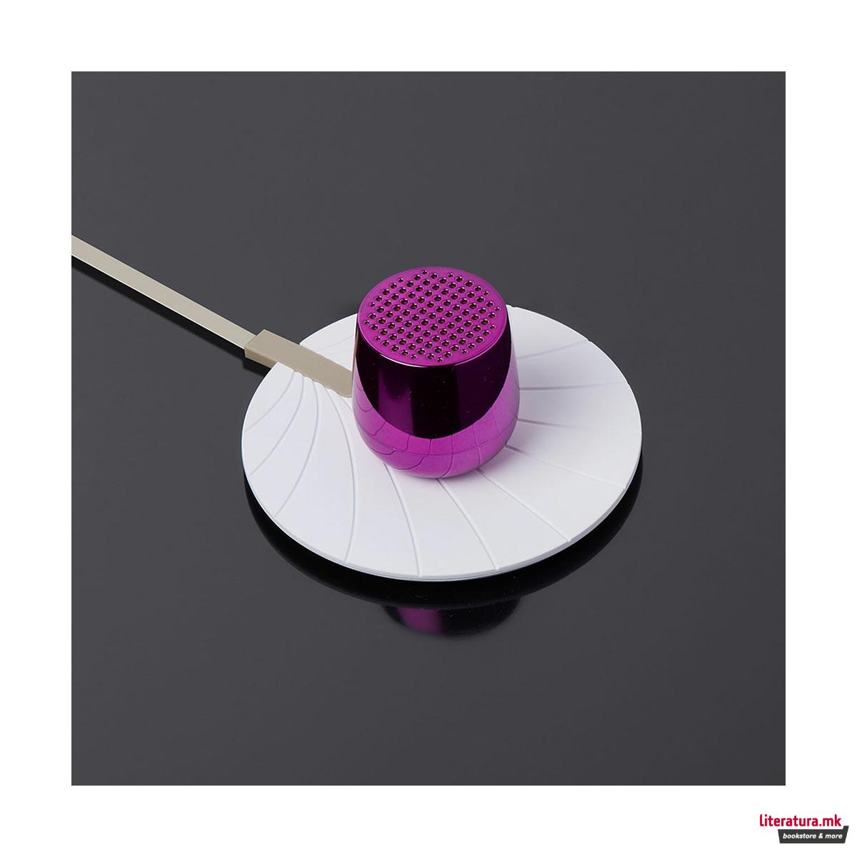 Звучник со безжично полнење, MINO+, виолетов 