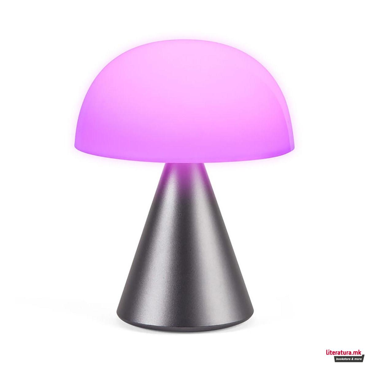 Ламба, LED, MINA L, металик сива