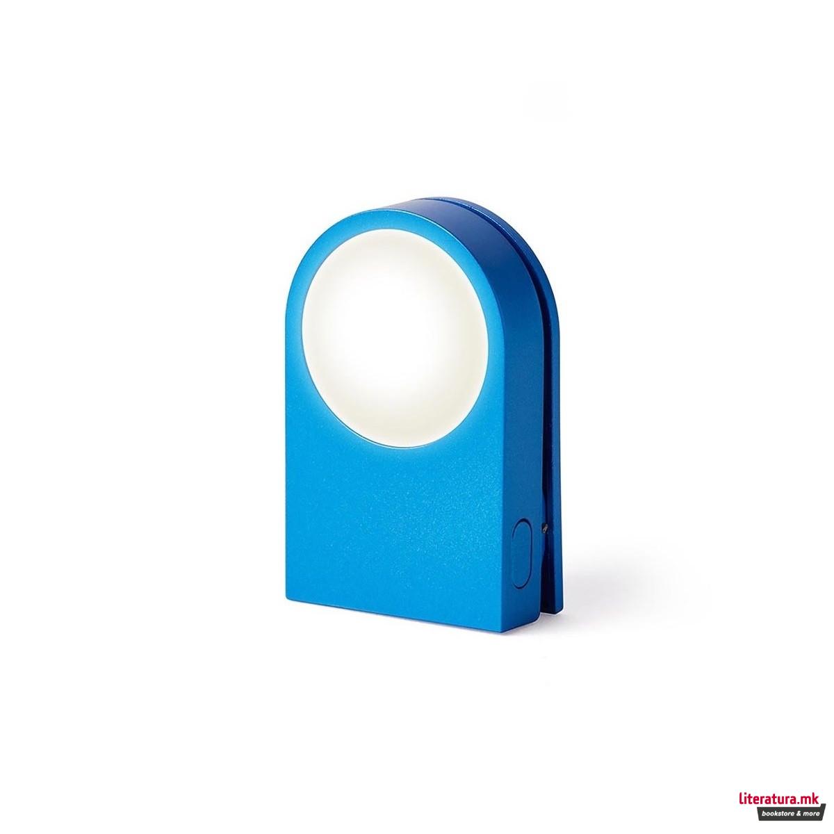 Штипка со LED светло, LUCIE, сина 