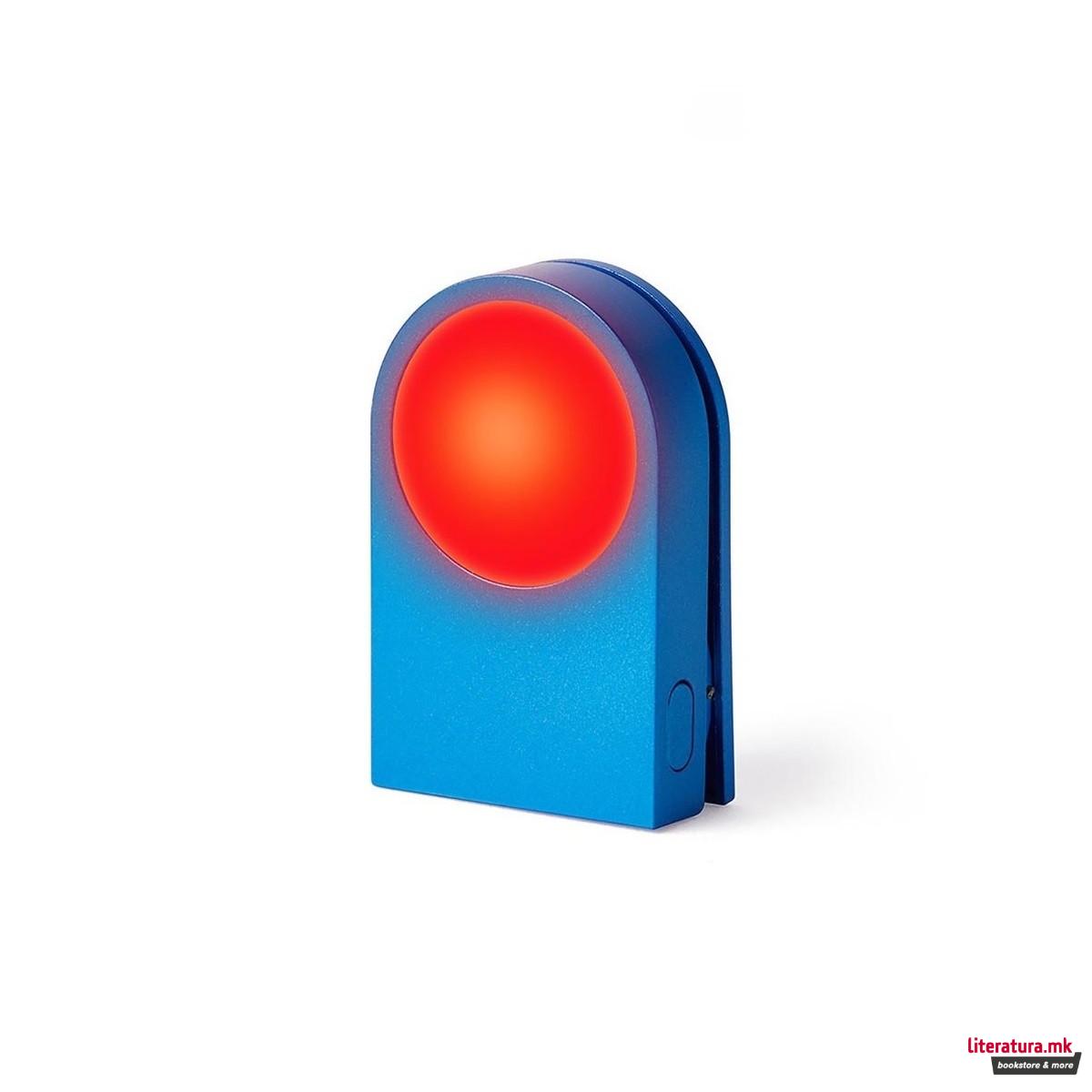 Штипка со LED светло, LUCIE, сина 