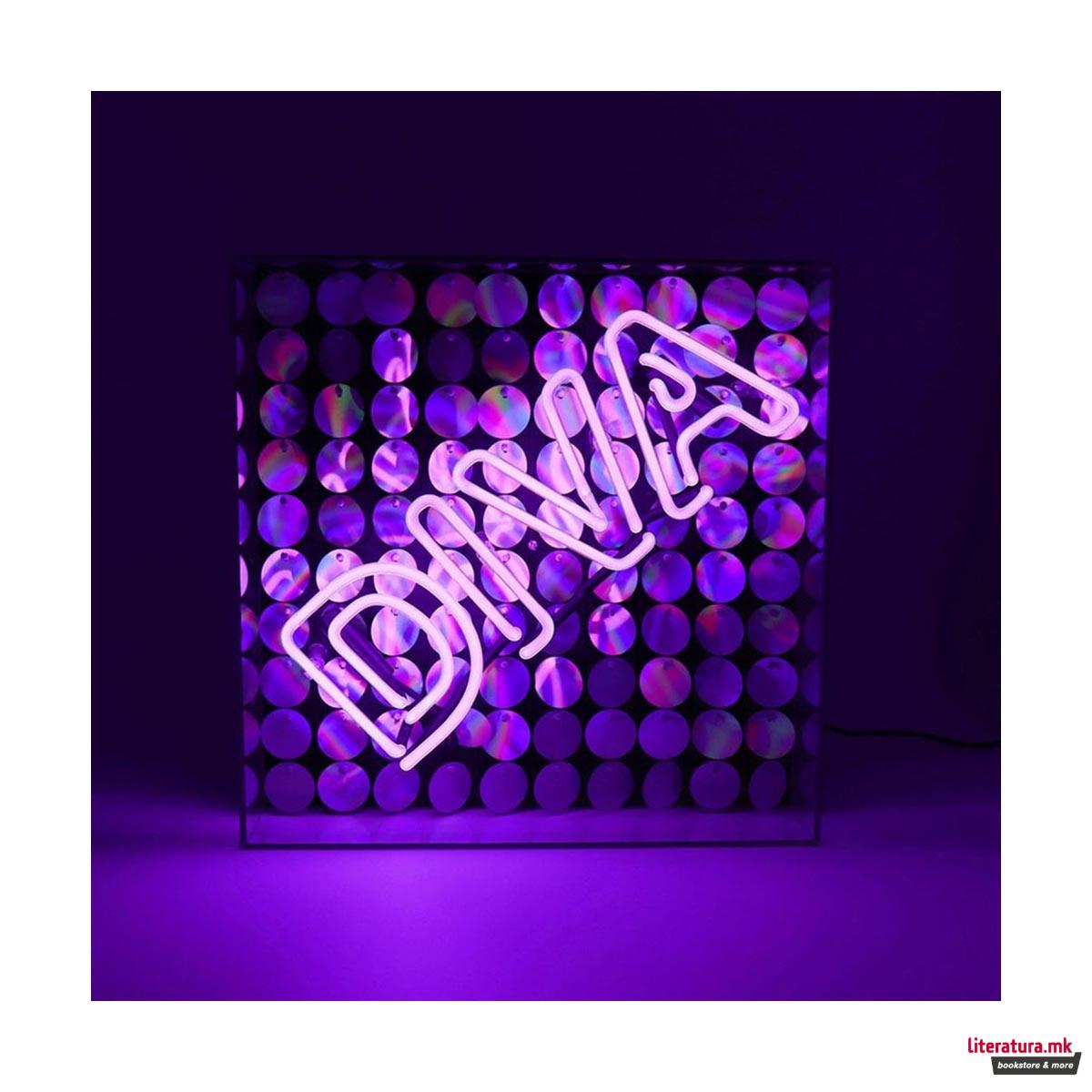 Неонски знак во кутија, 'Diva' 