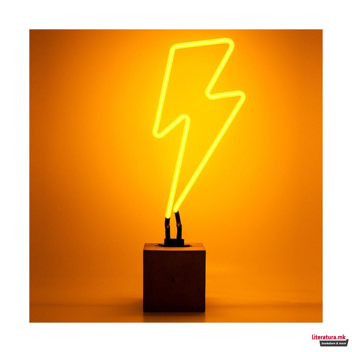 Неонски знак, Neon 'Lightning' Sign 