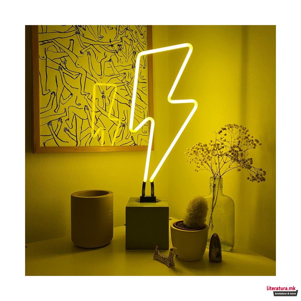 Неонски знак, Neon 'Lightning' Sign 