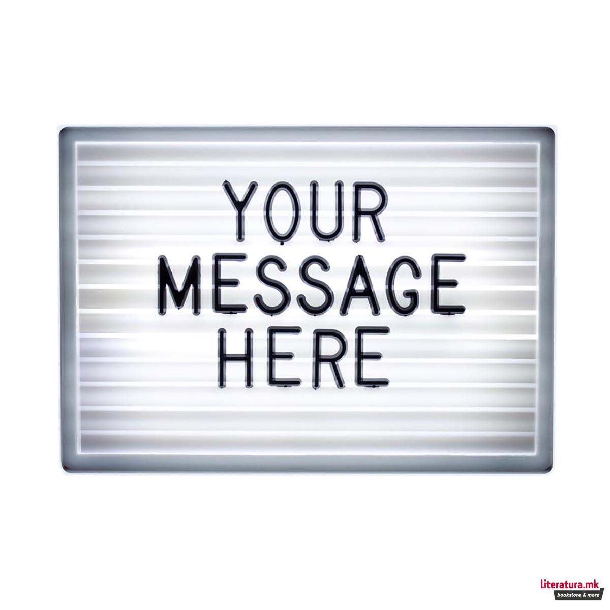 Светлечка табла со букви, Light up Letter Board A6 