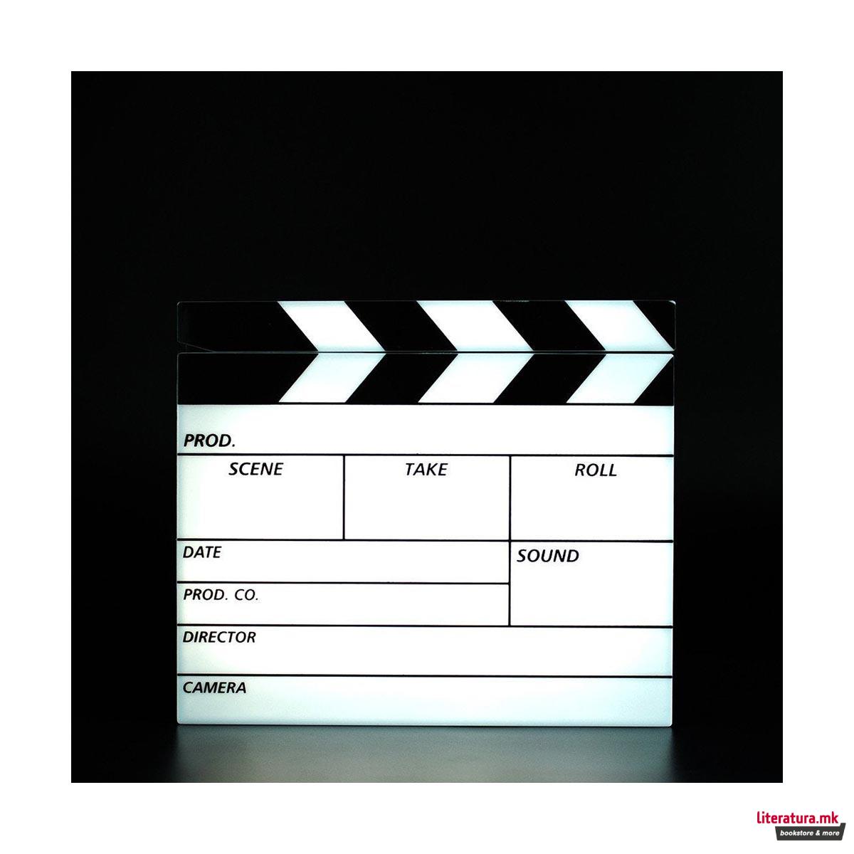 Светлечка филмска табла, Mini Clapperboard Lightbox 