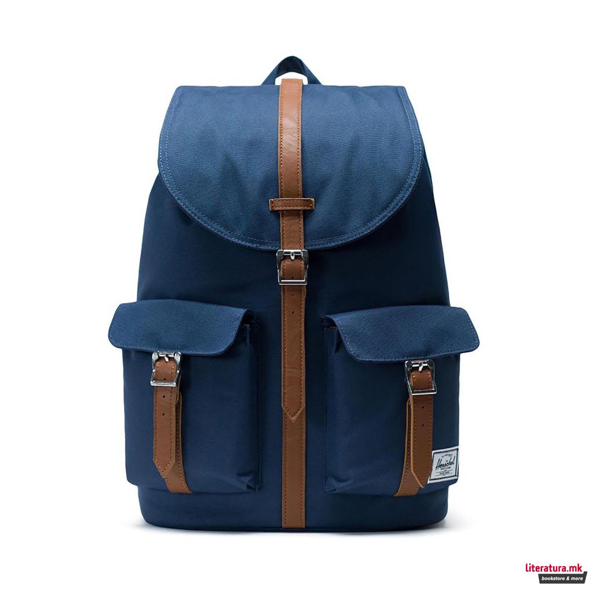 Ранец, Dawson, Navy/Tan Synthetic Leather 