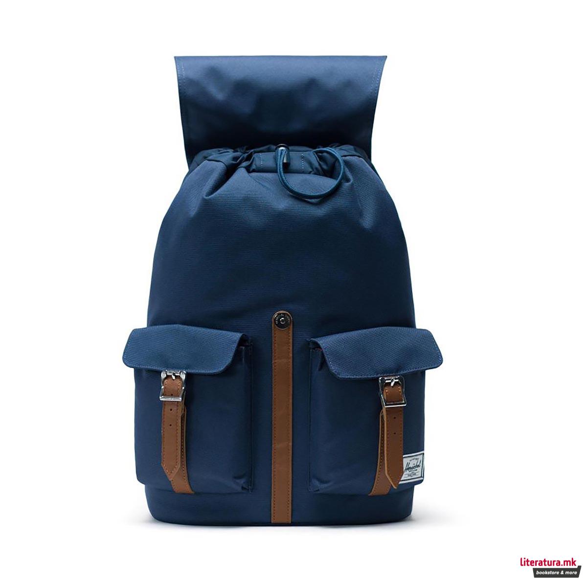 Ранец, Dawson, Navy/Tan Synthetic Leather 