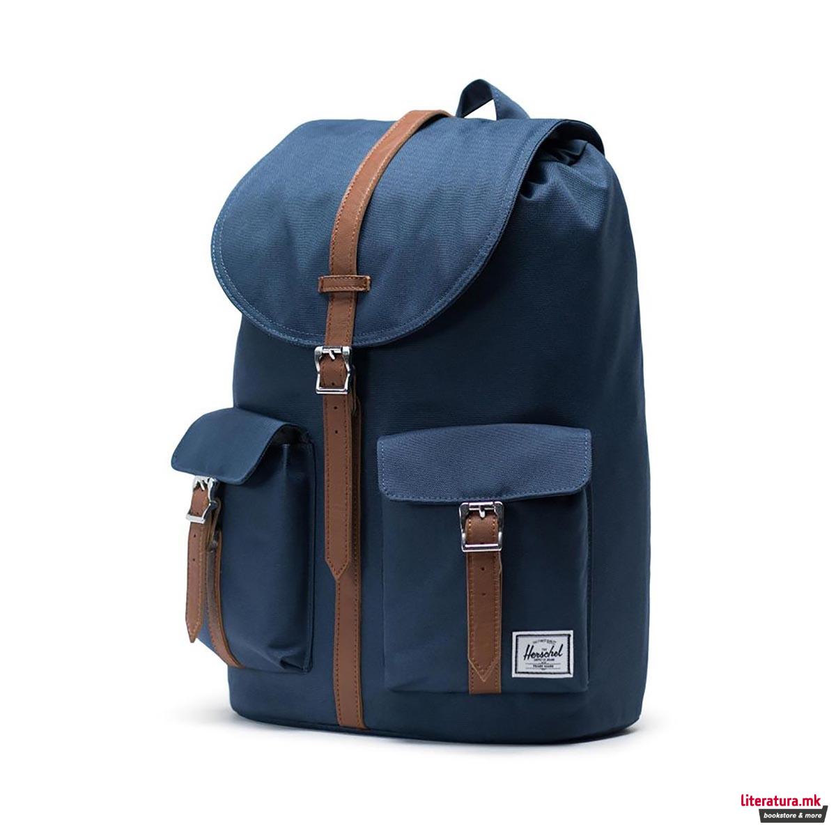 Ранец, Dawson, Navy/Tan Synthetic Leather 