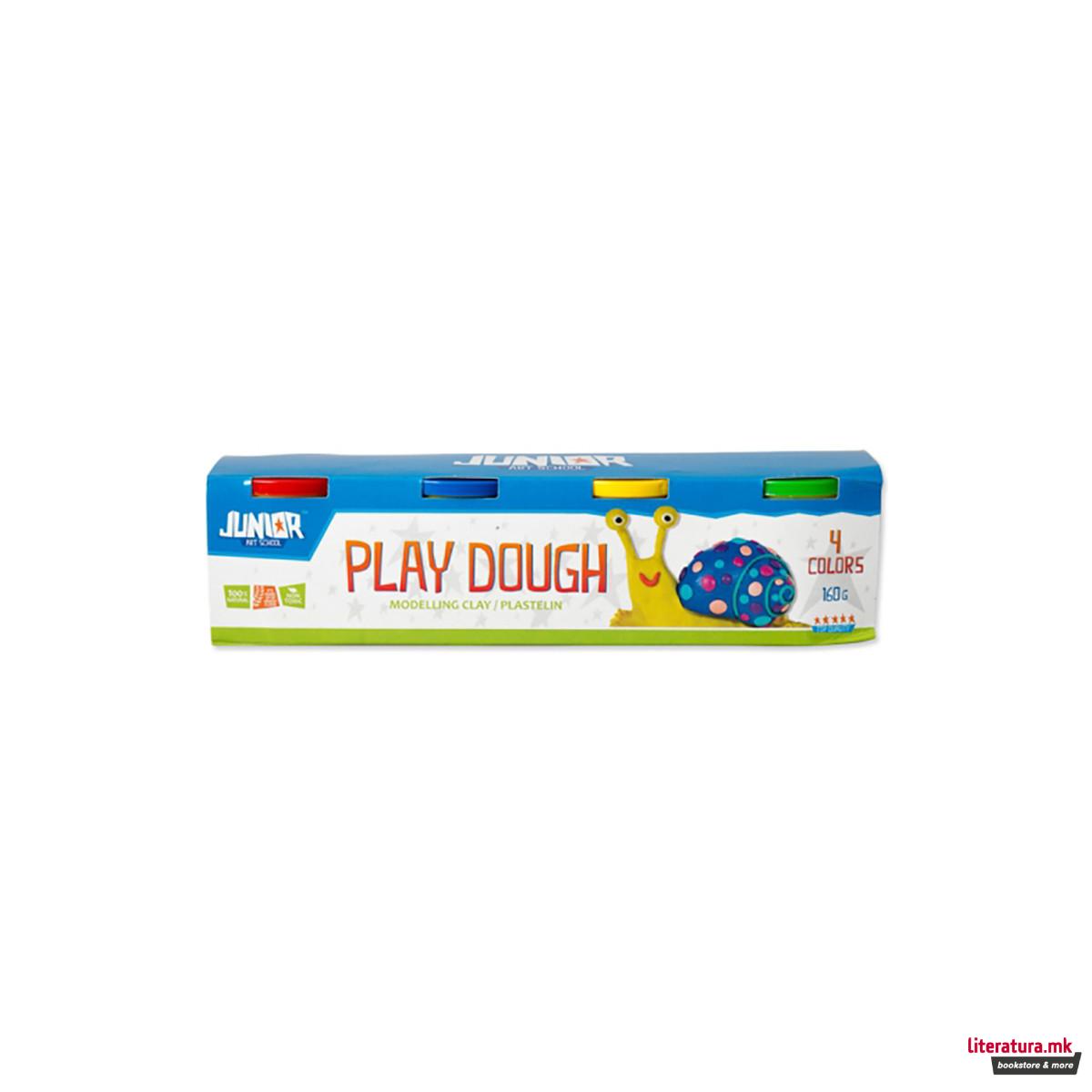 Тесто за моделирање, Statovac, Junior, Play Dough, 160g, 4 бои 