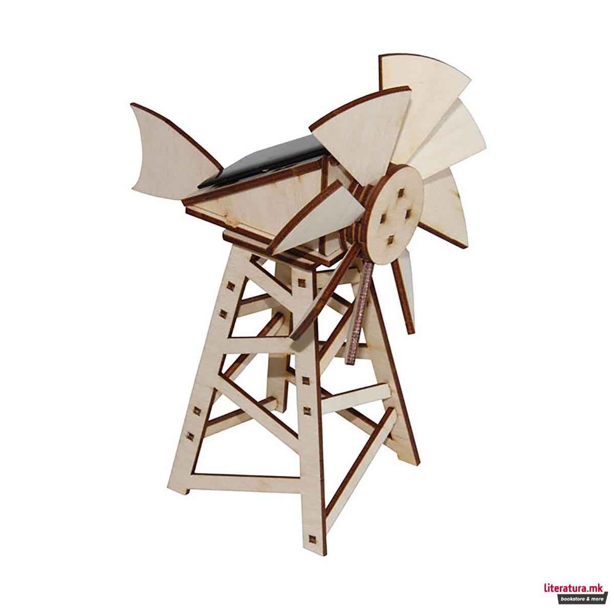 Дрвена фигура на склопување, Американска соларна ветерница 