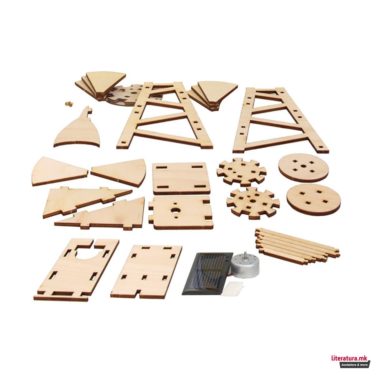 Дрвена фигура на склопување, Американска соларна ветерница 