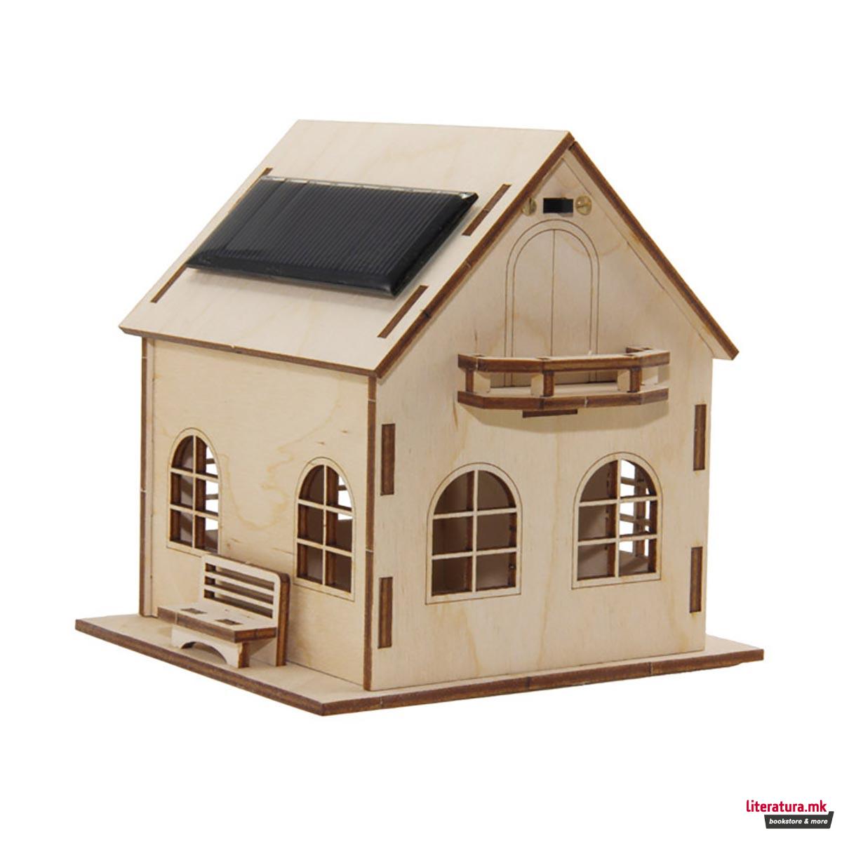 Дрвена фигура на склопување, Соларна куќа 
