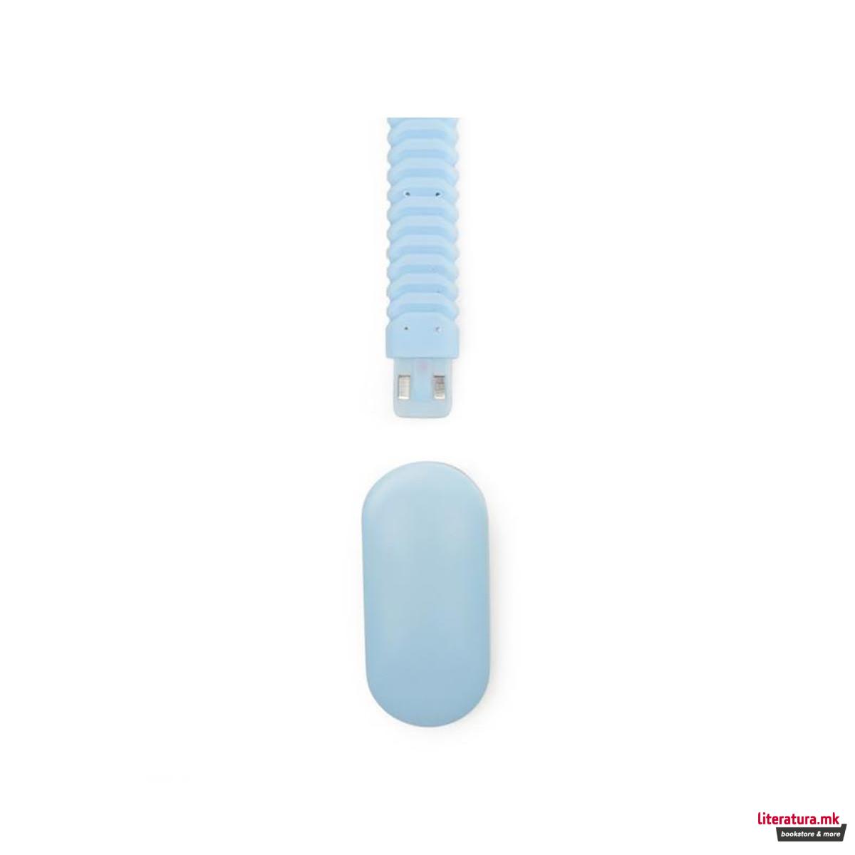 Светло за книга со штипка, Rechargeable Clip Book Light, сино 