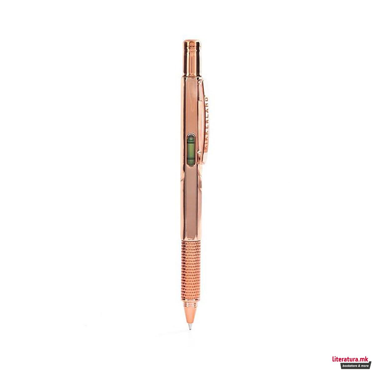 Повеќенаменско пенкало 3 во 1, Multi Tool Pen 3 in 1, бакарно