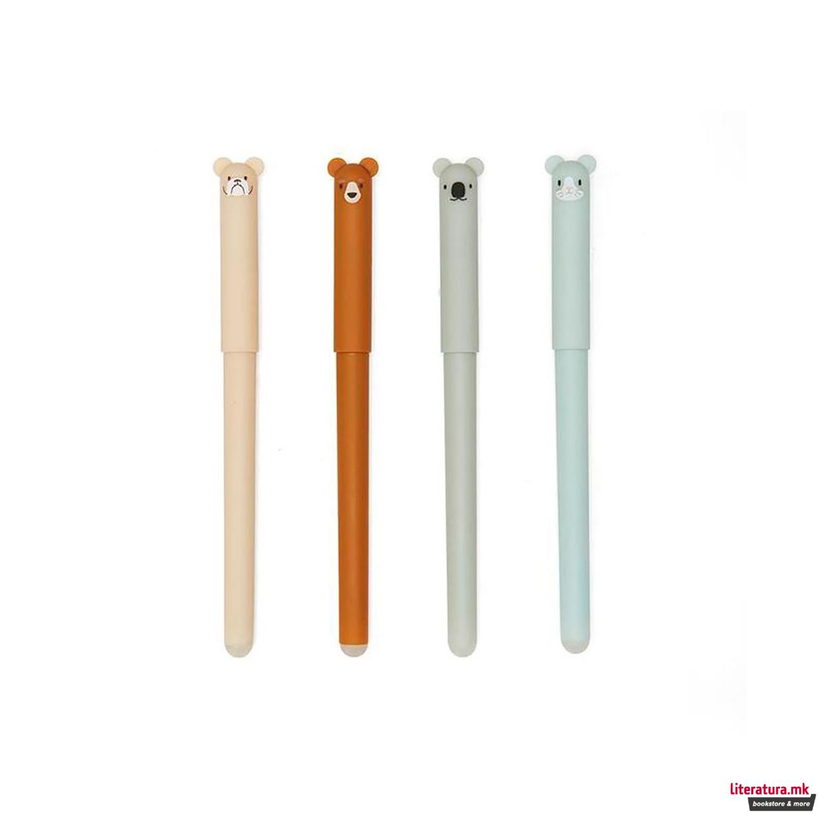 Пенкало пиши-бриши, Erasable Animal Pen, 4 дизајни 