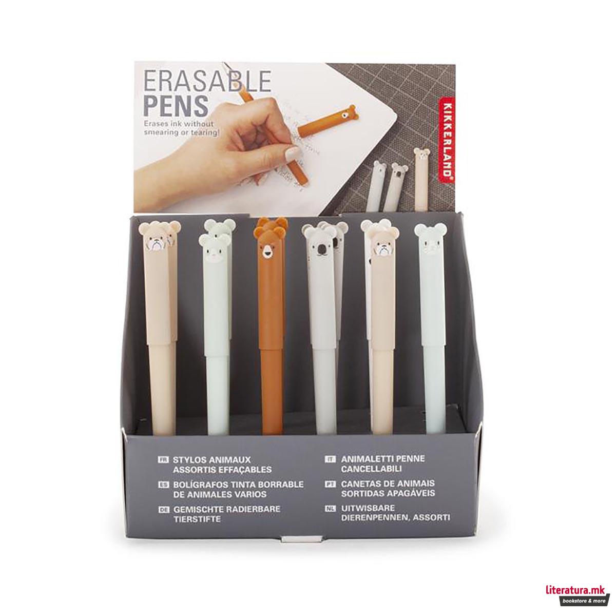 Пенкало пиши-бриши, Erasable Animal Pen, 4 дизајни 