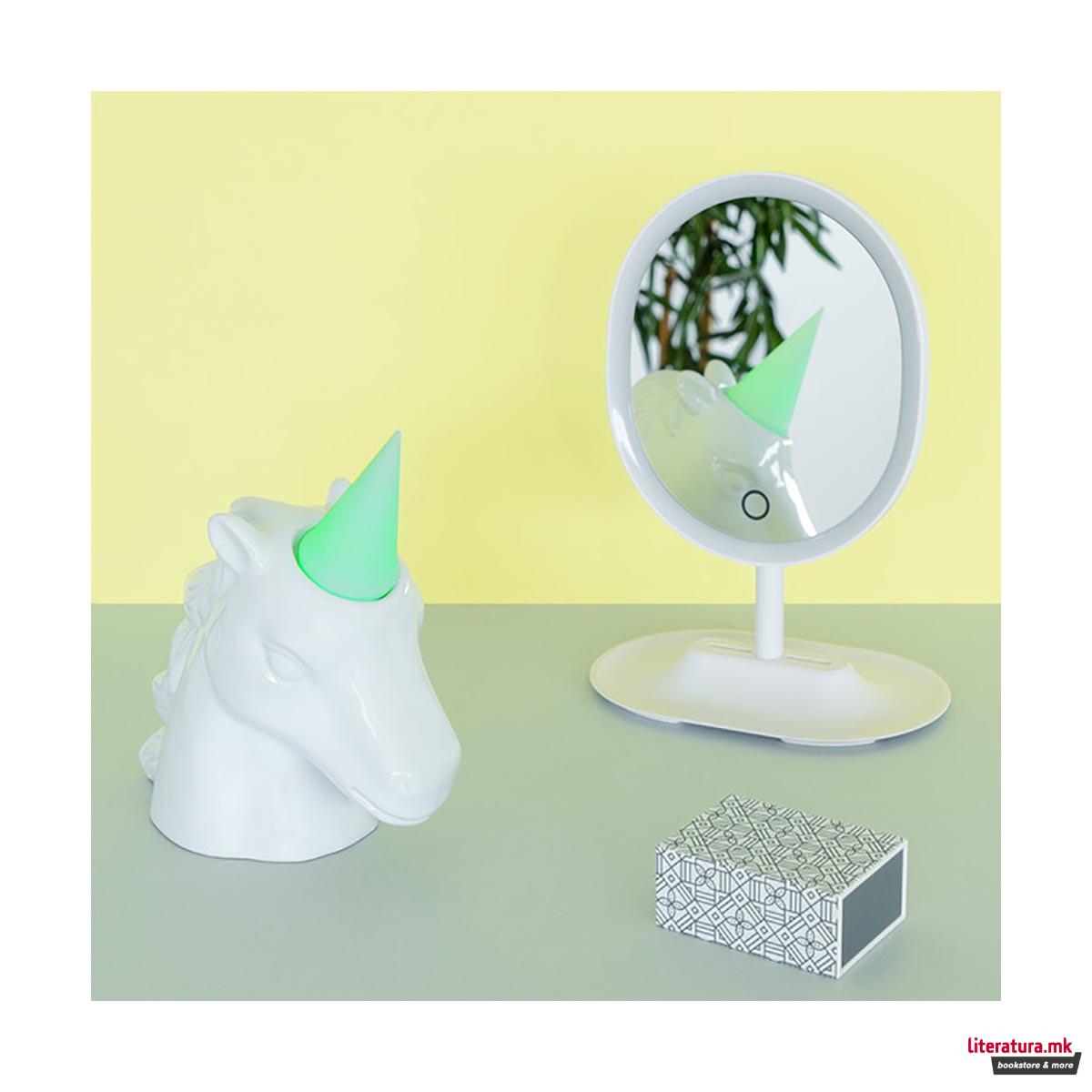 Касичка за пари со ламба, Unicorn, бела 