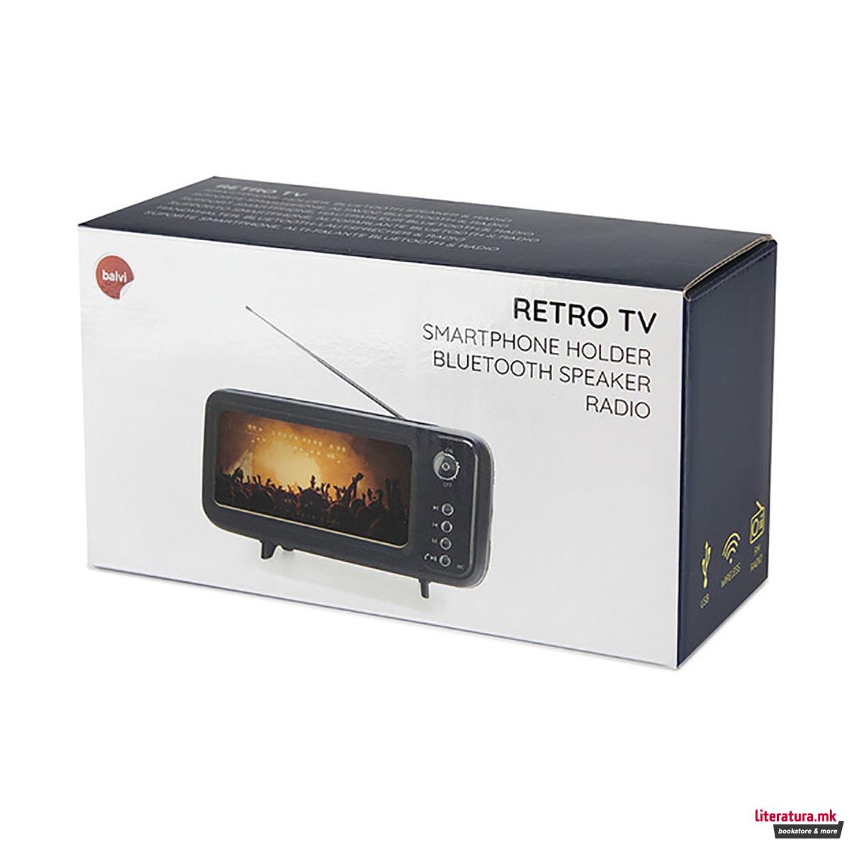 Држач за телефон/звучник/радио - Retro TV