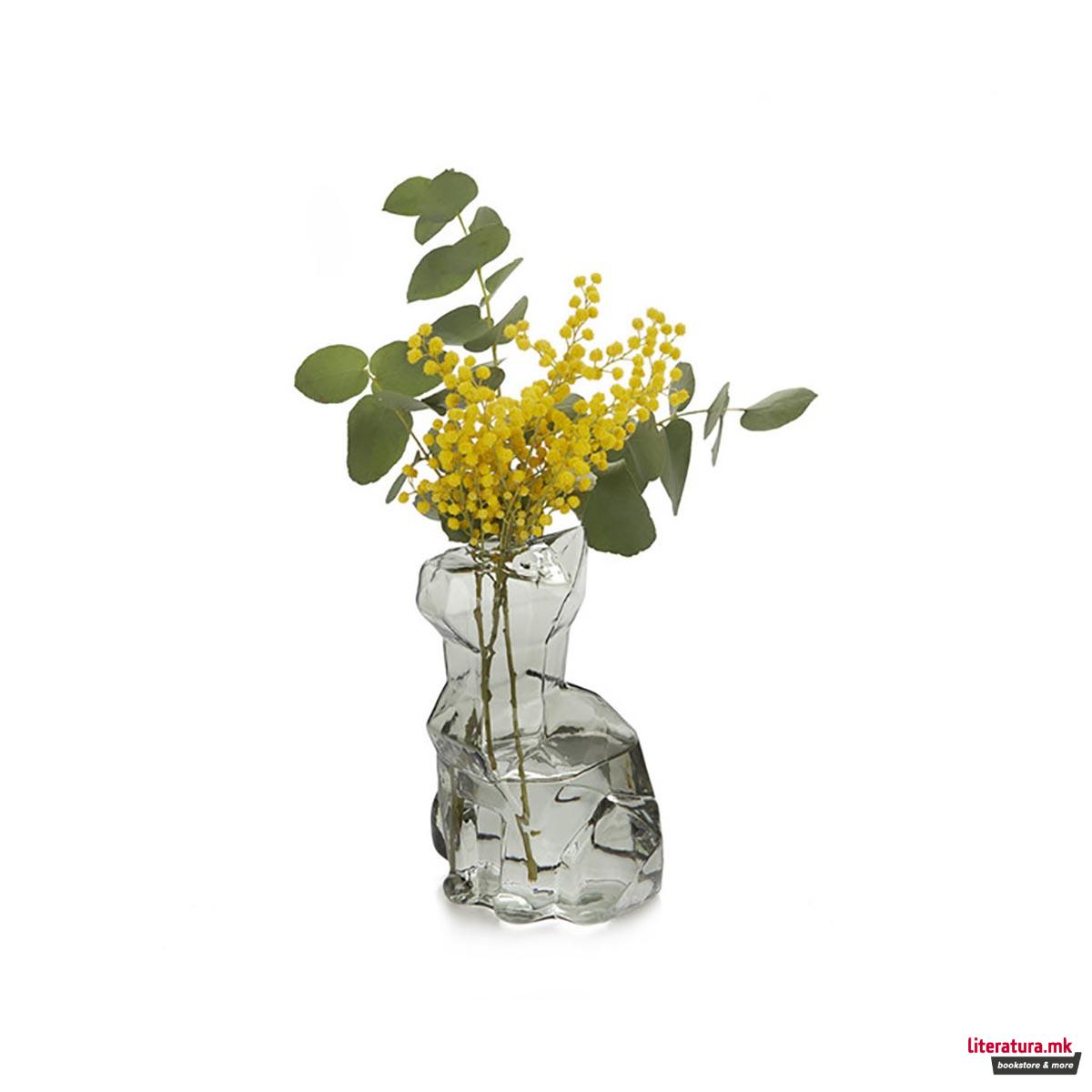 Вазна, Sphinx Cat, 15 цм, сива 