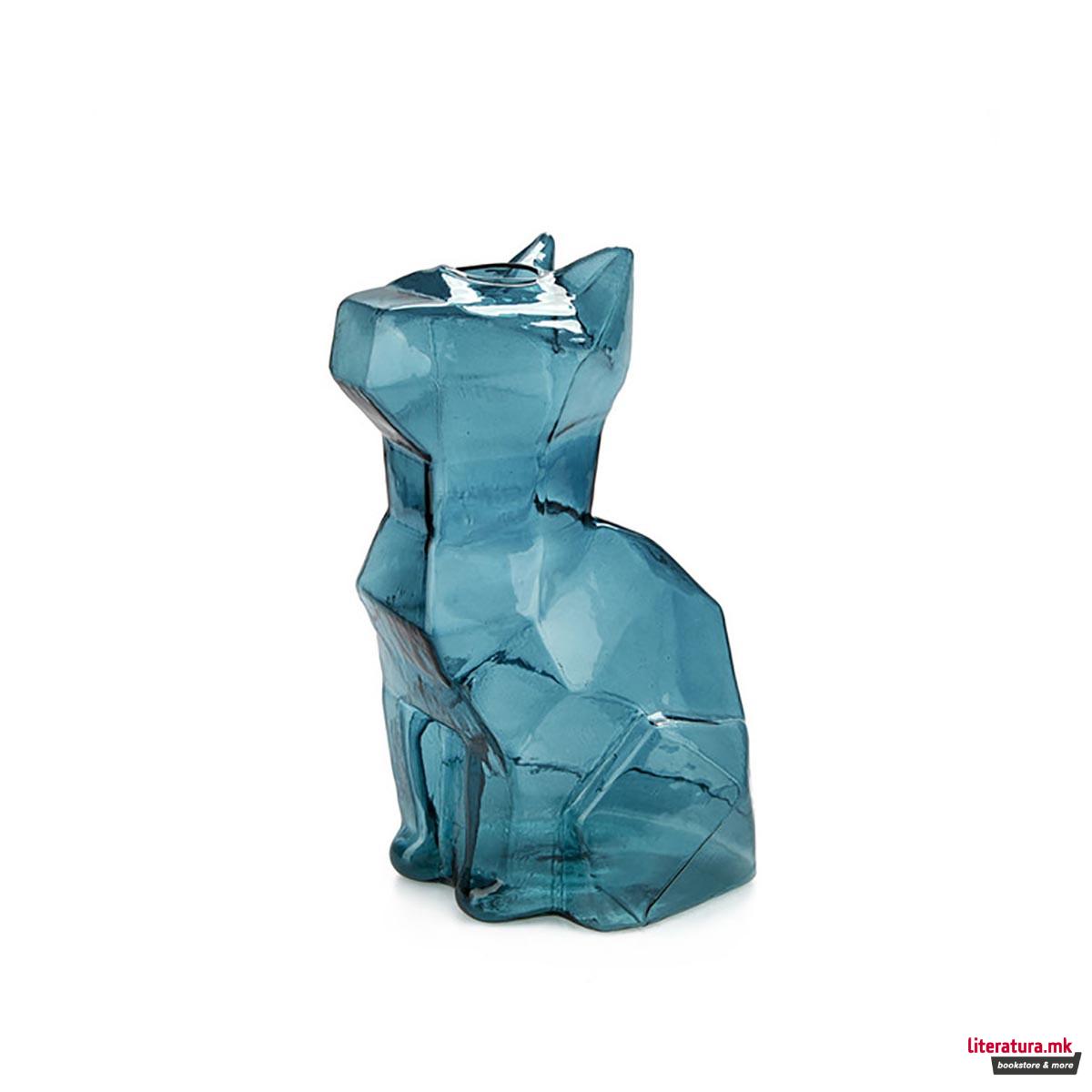 Вазна, Sphinx Cat, 23 цм, зелена