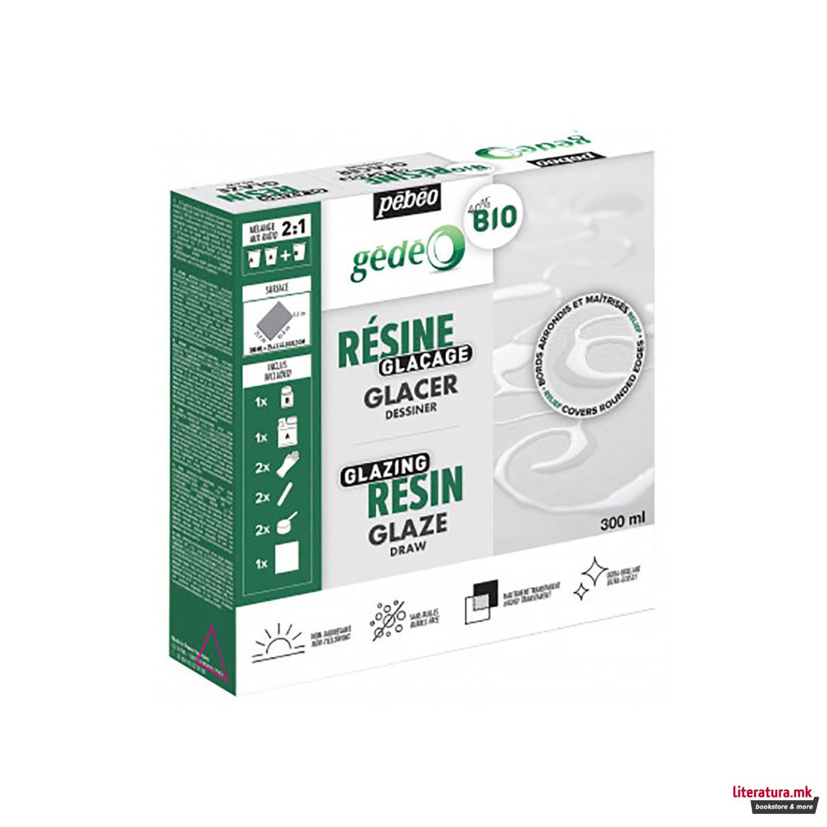 Смола за глазирање, Pebeo, Gedeo, Glazing Bioresin, 300мл 