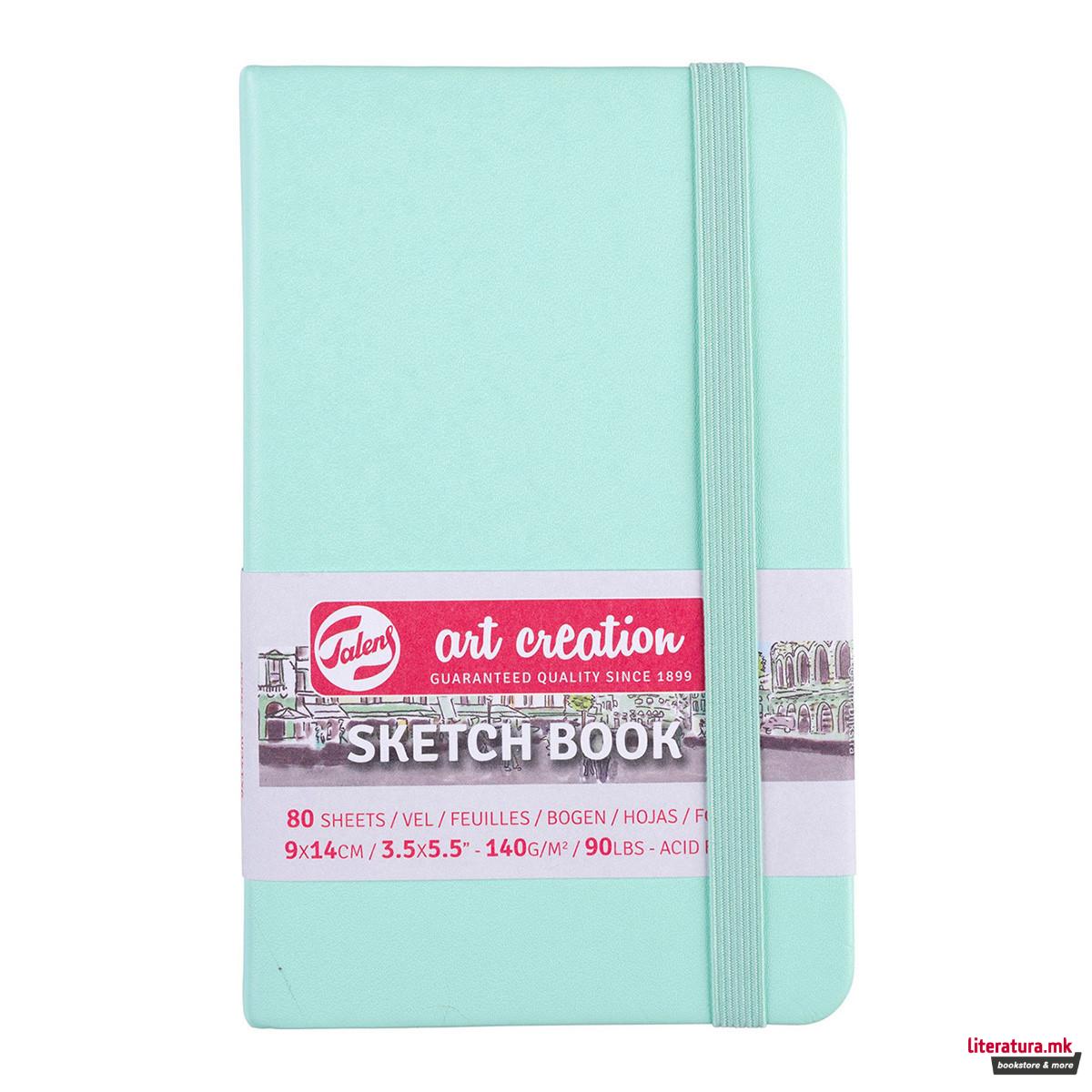 Скицник, Talens Art Creation, 9 x 14 цм, fresh mint 