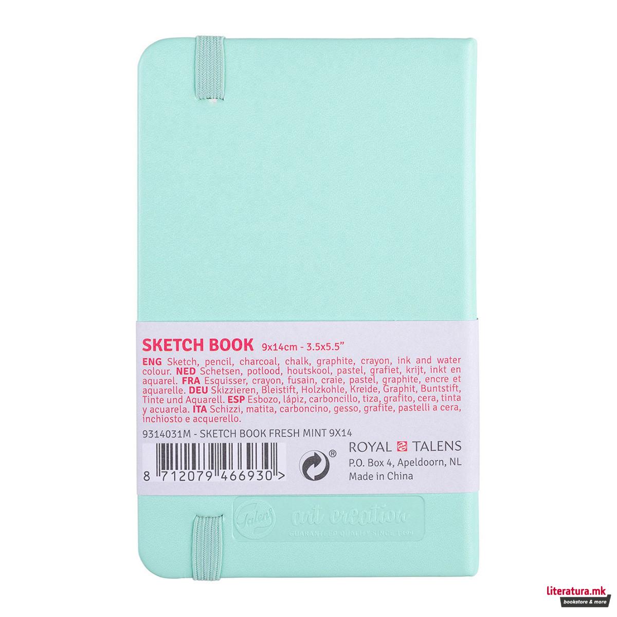 Скицник, Talens Art Creation, 9 x 14 цм, fresh mint 