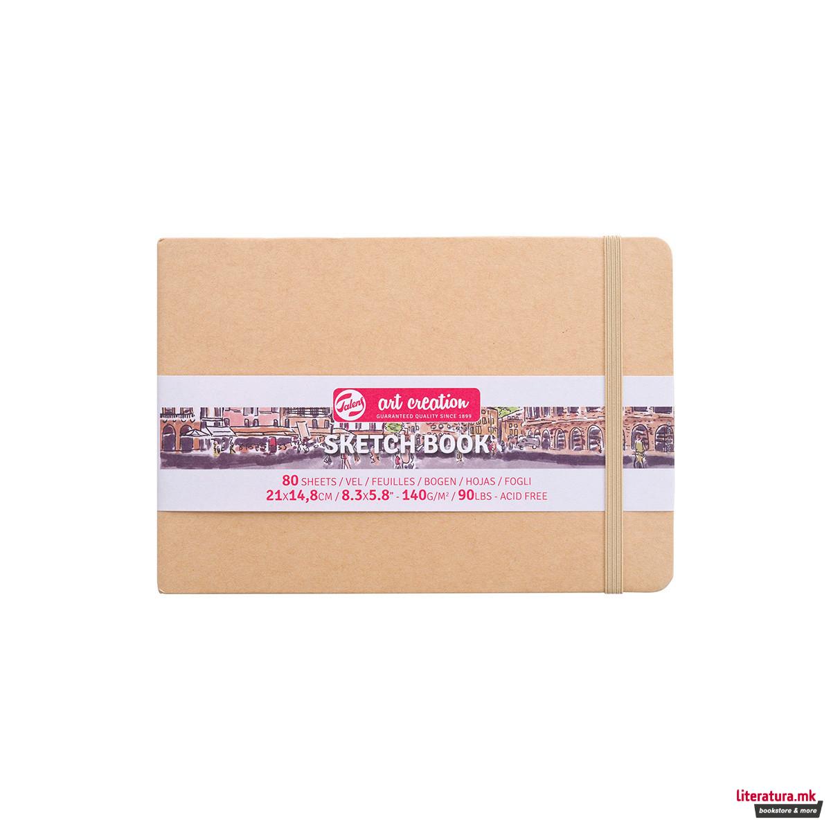 Скицник, Talens Art Creation, 21 x 14.8 цм, kraft paper 