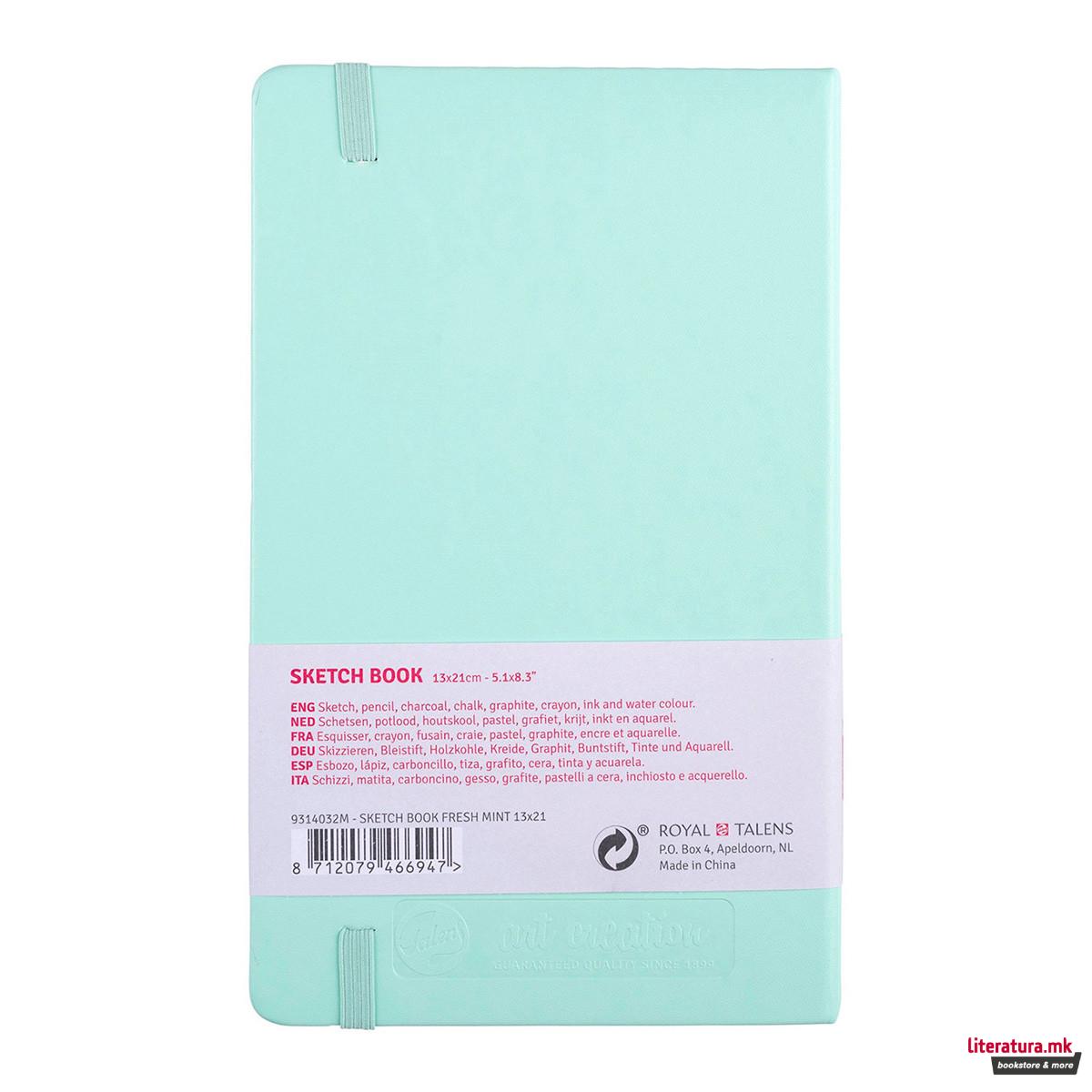 Скицник, Talens Art Creation, 13 x 21 цм, fresh mint 