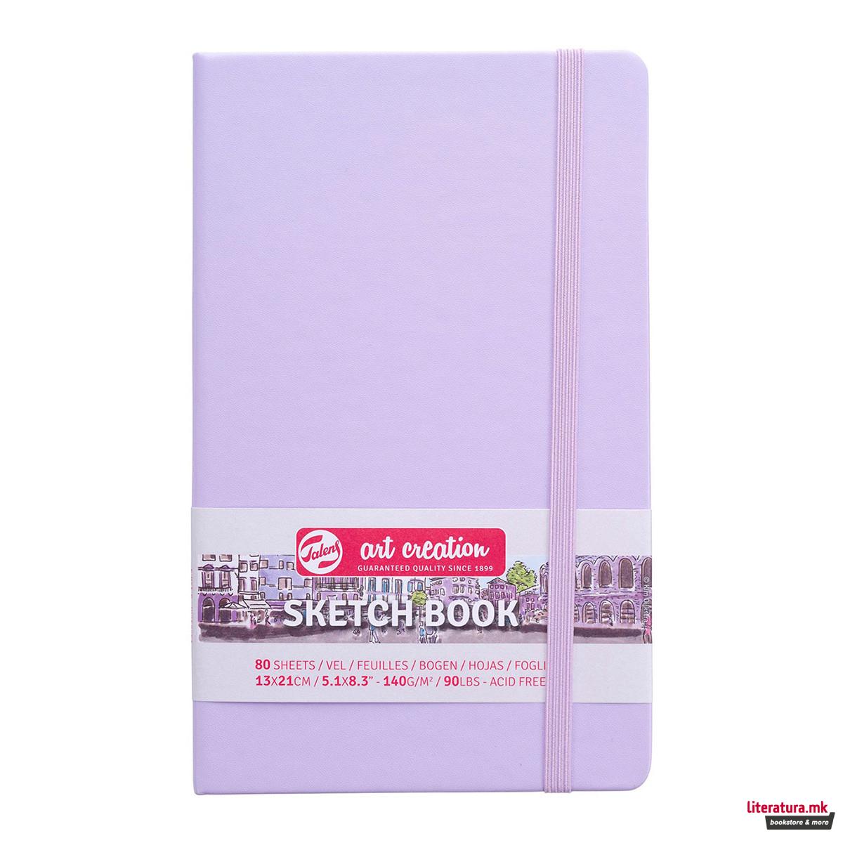 Скицник, Talens Art Creation, 13 x 21 цм, pastel violet 