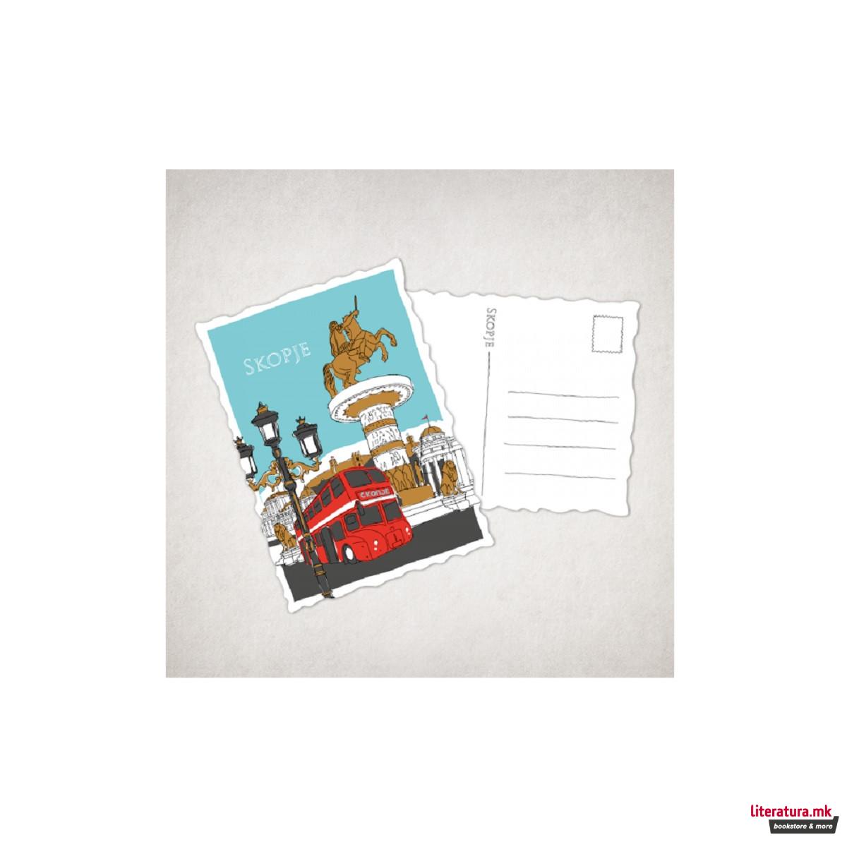 Разгледница, Скопје, Плоштад 