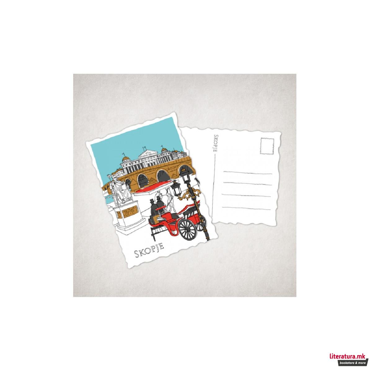 Разгледница, Скопје, Камен мост 