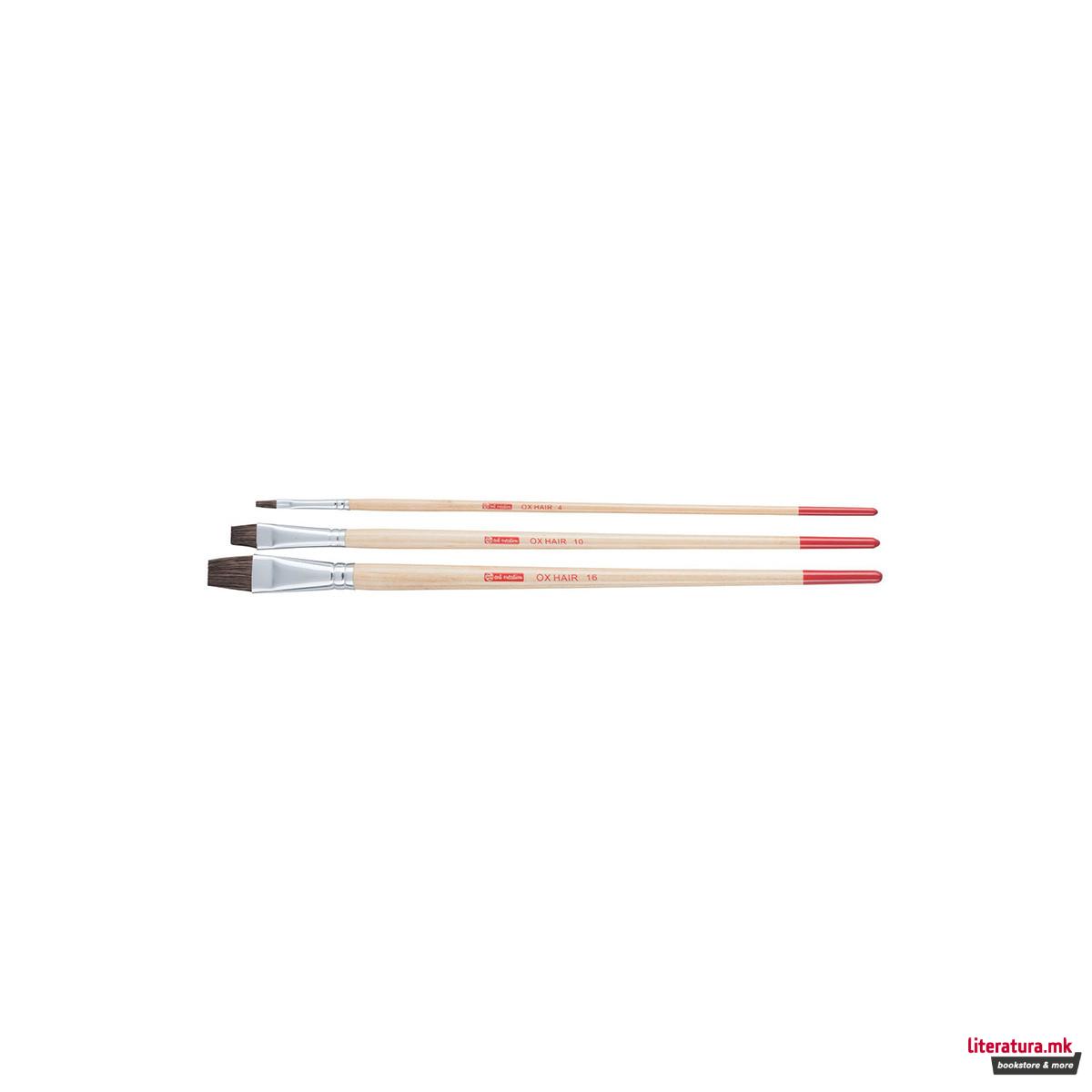 Четки за акрилни и маслени бои - рамни, Talens Art Creation, 4/8/16 