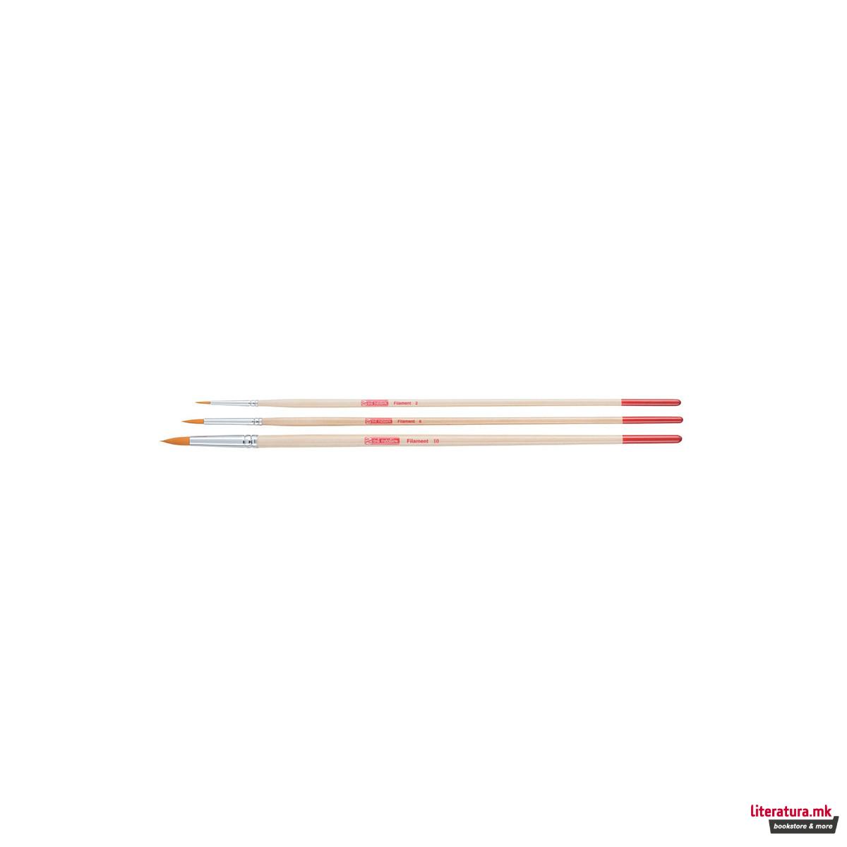 Четки за акрилни и маслени бои - заоблени/полиестер, Talens Art Creation, 2/6/10 