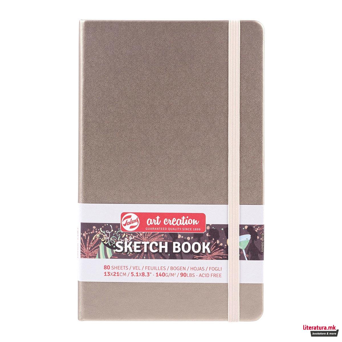 Скицник, Talens Art Creation, 140g, 13 x 21 цм, шампањ розев 