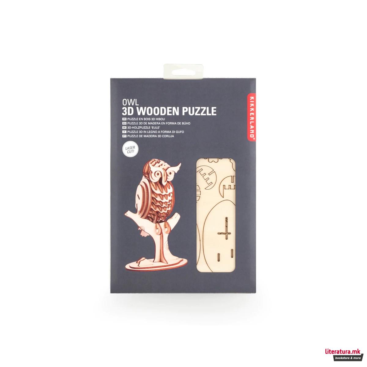 3D дрвена сложувалка, Owl 
