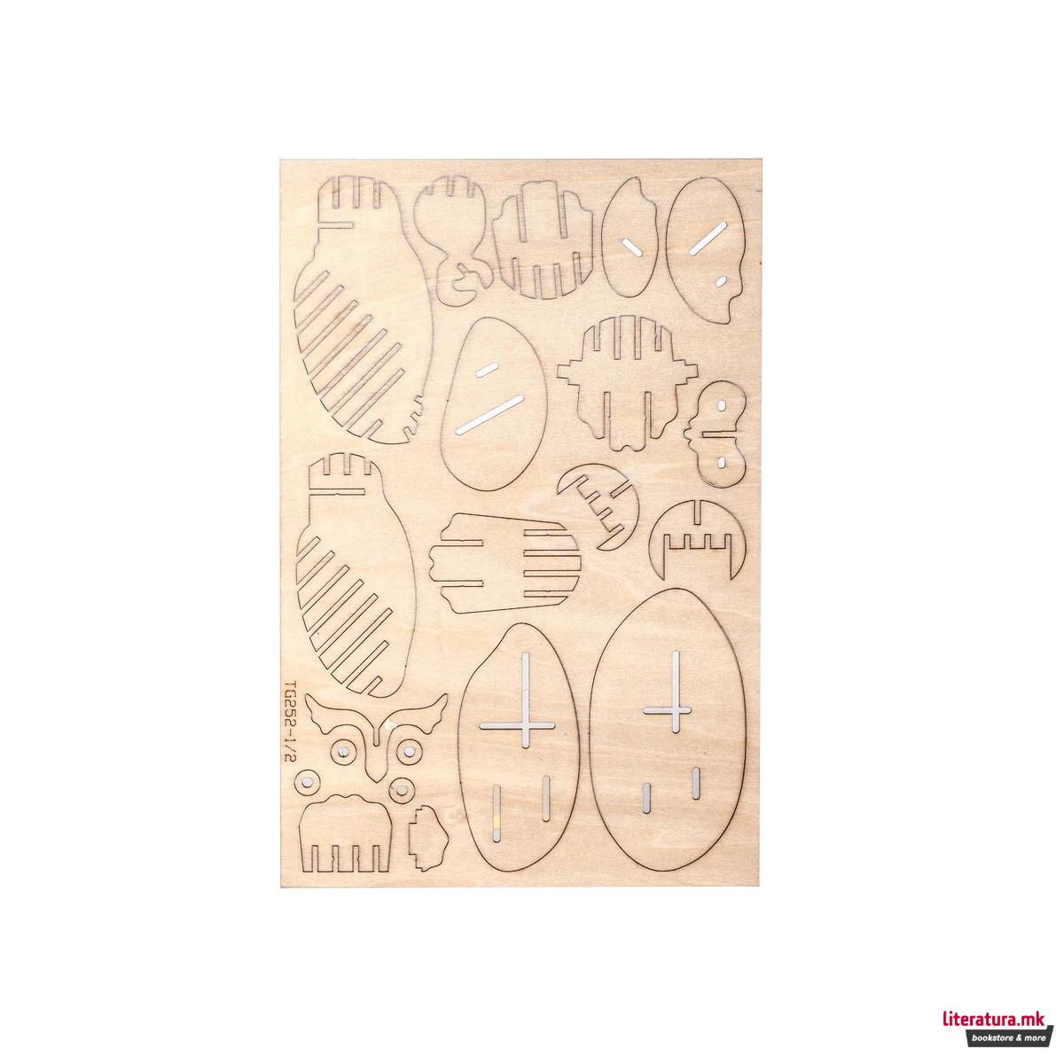 3D дрвена сложувалка, Owl 