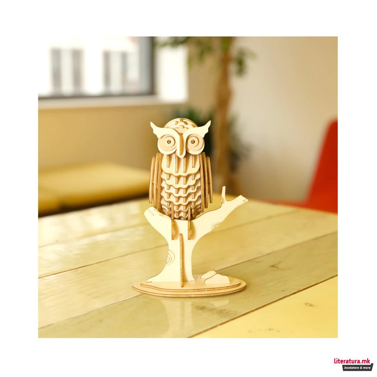 3D дрвена сложувалка, Owl 