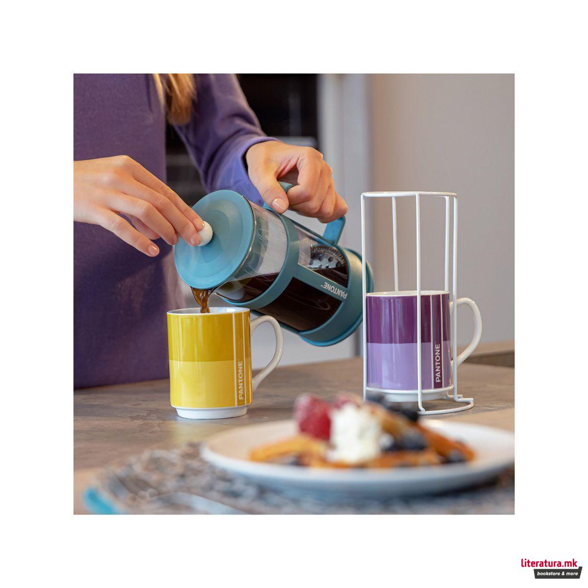 Сет од 2 шолји и сина француска преса, Pantone 