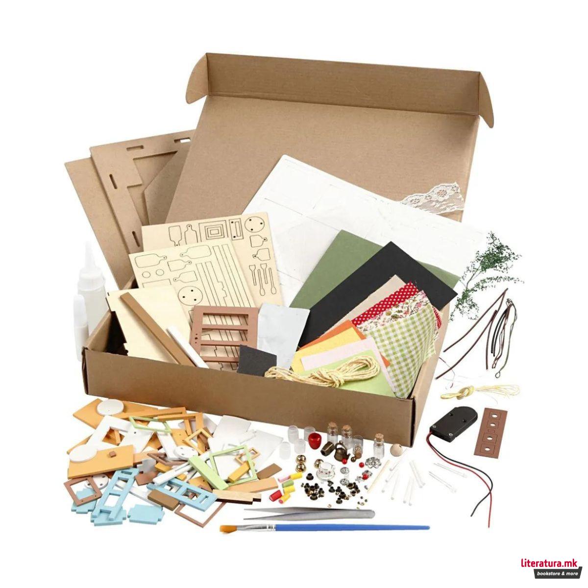 Сет за изработка, DIY Miniature Room, Kitchen 