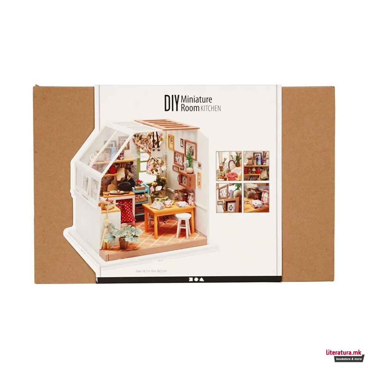 Сет за изработка, DIY Miniature Room, Kitchen 