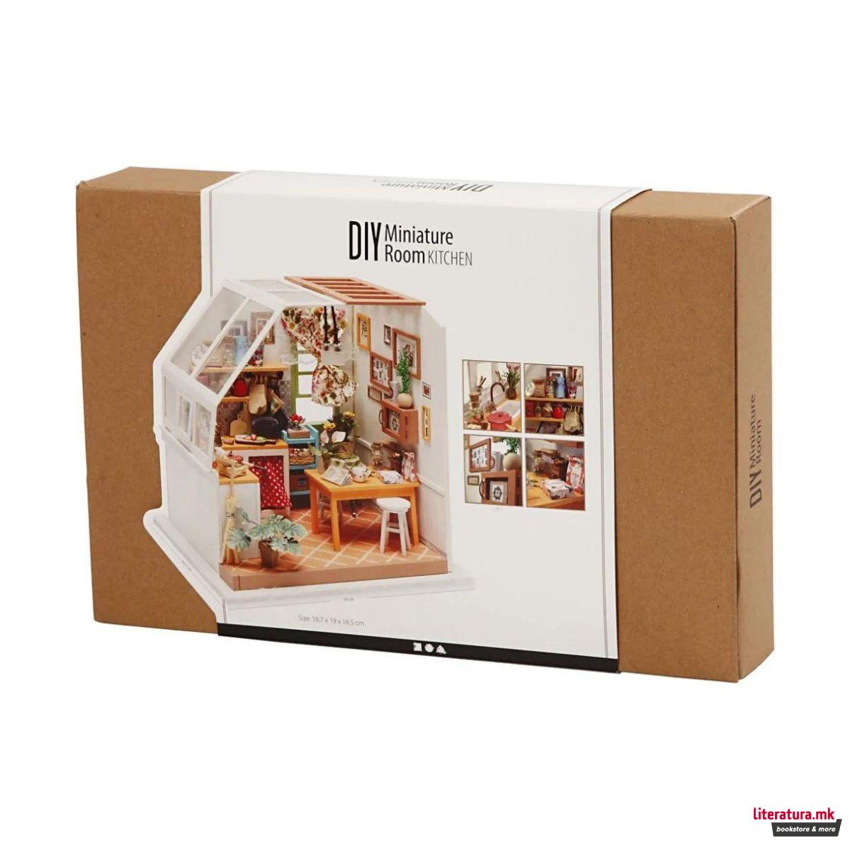 Сет за изработка, DIY Miniature Room, Kitchen 